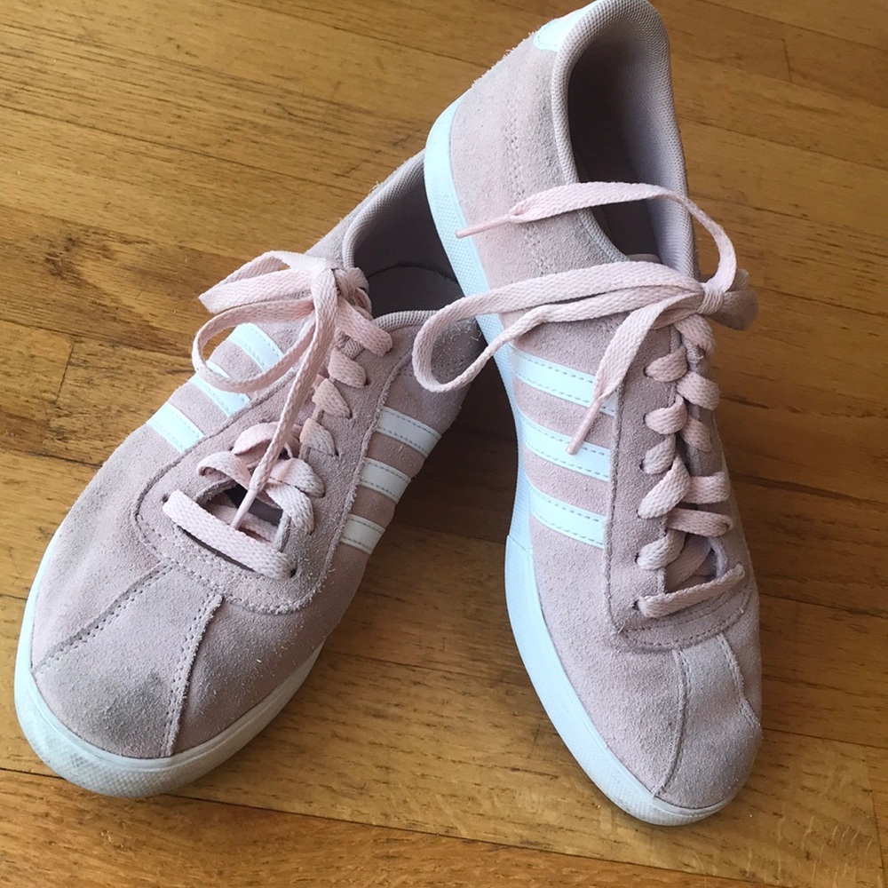 ADIDAS PINK AND WHITE NEO COMFORT FOOTBED